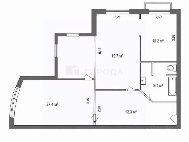 Продается 3-комн. квартира, 79,3 м²