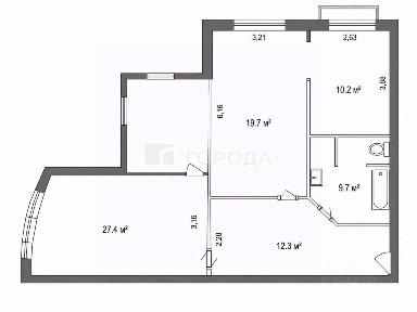 Продается 3-комн. квартира, 79,3 м²