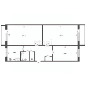 Продается 3-комн. квартира, 61 м²