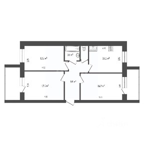 Продается 3-комн. квартира, 68,5 м²