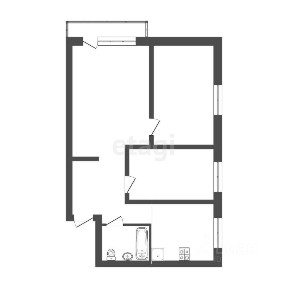 Продается 3-комн. квартира, 51 м²
