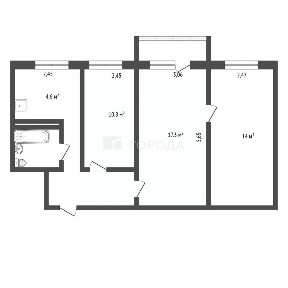 Продается 3-комн. квартира, 56,1 м²