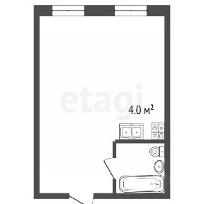 Продается апартаменты-студия, 34,7 м²