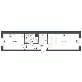 Продается 1-комн. квартира, 34 м²