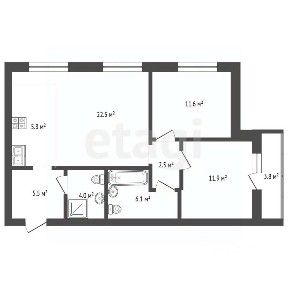 Продается 3-комн. квартира, 70,8 м²