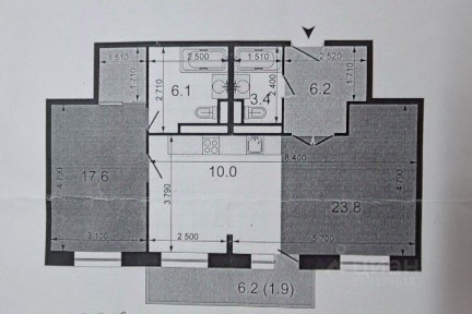 Продается 2-комн. квартира, 73,3 м²