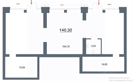 Сдается помещение свободного назначения, 140 м²