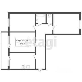 Продается 3-комн. квартира, 67 м²