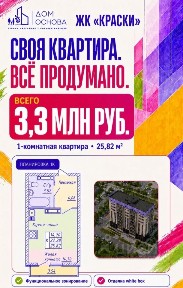 Продается студия, 25,82 м²