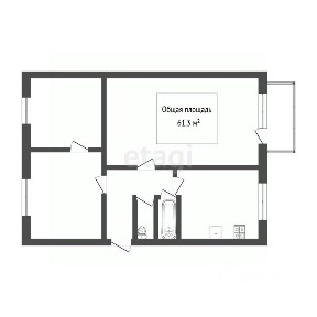 Продается 3-комн. квартира, 61,3 м²