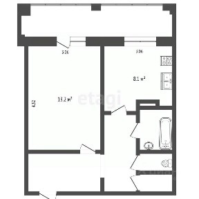 Продается 1-комн. квартира, 35 м²