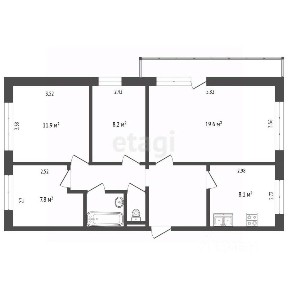 Продается 4-комн. квартира, 72 м²