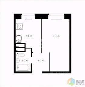 Продается 1-комн. квартира, 26 м²