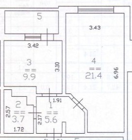 Продается 1-комн. квартира, 40,6 м²
