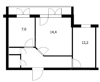 Продается 2-комн. квартира, 45,9 м²