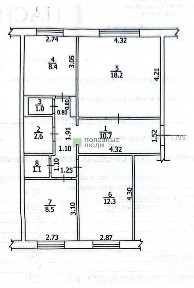 Продается 3-комн. квартира, 62,8 м²