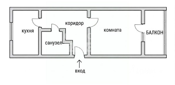 Продается 1-комн. квартира, 36,5 м²