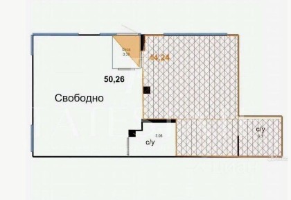 Сдается торговая площадь, 50 м²