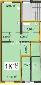 Продается 1-комн. квартира, 45 м²
