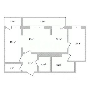 Продается 3-комн. квартира, 73,8 м²