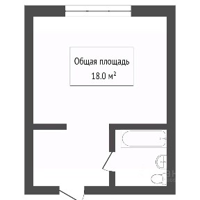 Продается 1-комн. квартира, 17,6 м²