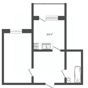 Продается 2-комн. квартира, 52 м²