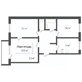 Продается 3-комн. квартира, 54,9 м²