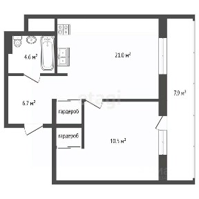 Продается 1-комн. квартира, 48 м²