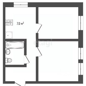 Продается 2-комн. квартира, 46,7 м²