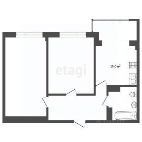 Продается 2-комн. квартира, 56 м²
