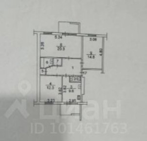 Продается 3-комн. квартира, 74 м²
