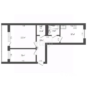 Продается 2-комн. квартира, 45,6 м²