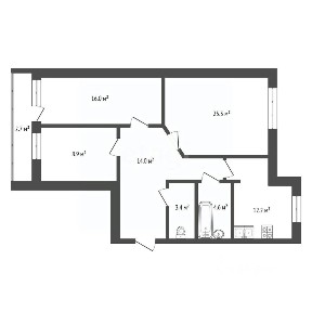 Продается 3-комн. квартира, 86,9 м²