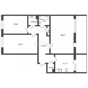 Продается 3-комн. квартира, 73 м²
