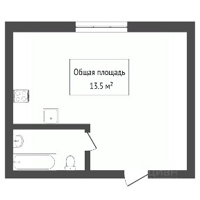 Продается 1-комн. квартира, 13 м²