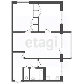 Продается 3-комн. квартира, 46,6 м²