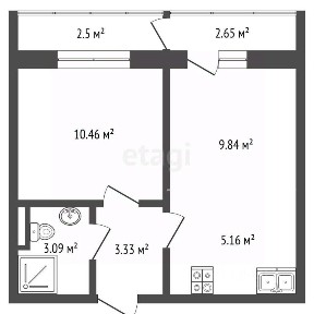 Продается 2-комн. квартира, 34 м²