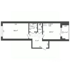 Продается 1-комн. квартира, 45,9 м²