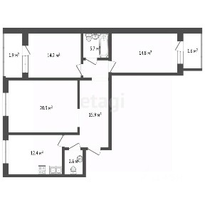 Продается 3-комн. квартира, 87,4 м²