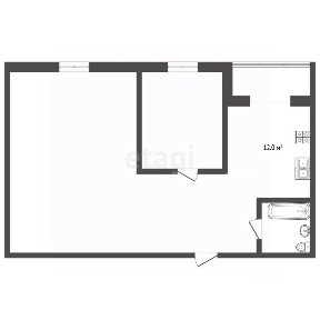 Продается 2-комн. квартира, 44,7 м²
