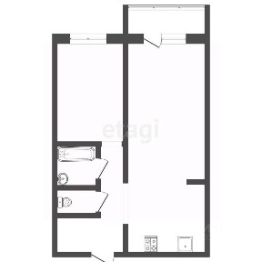 Продается 2-комн. квартира, 41,4 м²