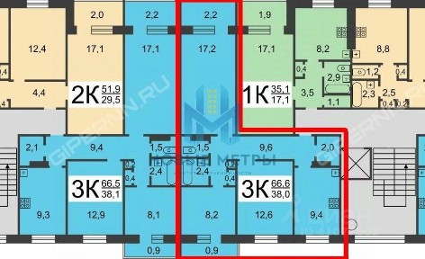 Продается 3-комн. квартира, 66,5 м²