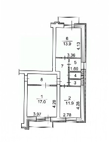 Продается 2-комн. квартира, 59,4 м²