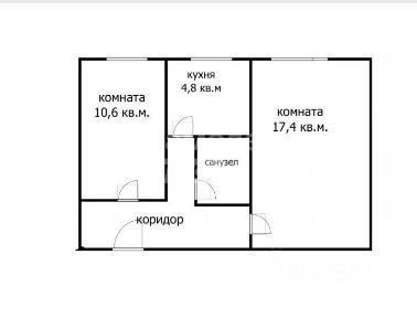 Продается 2-комн. квартира, 44 м²