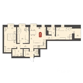 Продается 3-комн. квартира, 80,45 м²