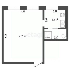 Продается 1-комн. квартира, 36 м²