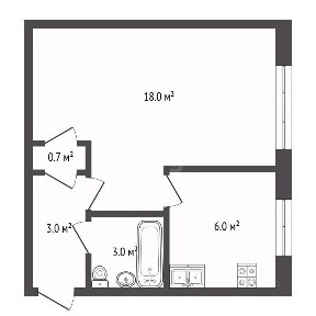 Продается 1-комн. квартира, 30,7 м²