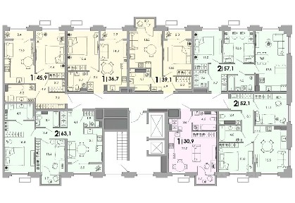 Продается 1-комн. квартира, 39,1 м²