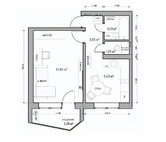 Продается 1-комн. квартира, 34,8 м²