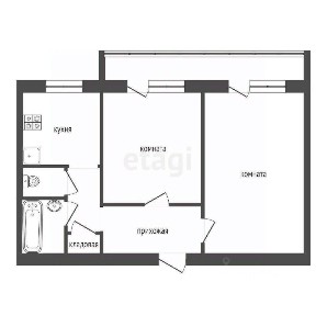 Сдается 2-комн. квартира, 46,3 м²